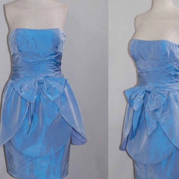 Carol Mignon Blue Gown - Picture 2 of 9